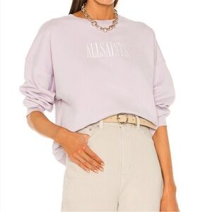 All Saints Women's Light Purple Sweatshirt